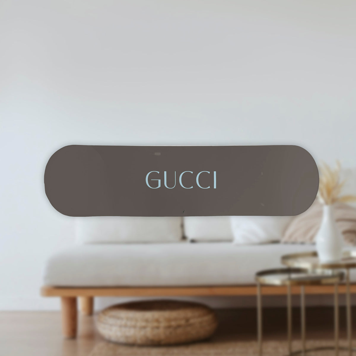 Wall Art of Gucci Logo Skateboard Design in Acrylic Glass - Pop Art
