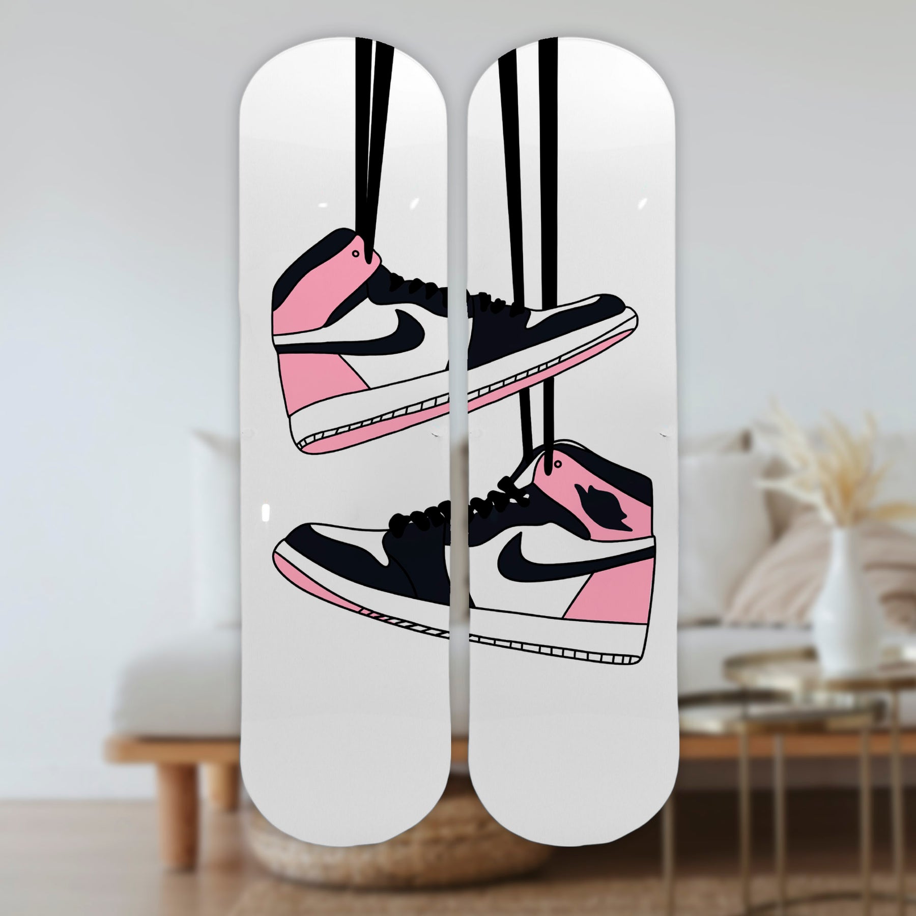 Wall Art of Nike Skateboard Design in Acrylic Glass - Pop Art