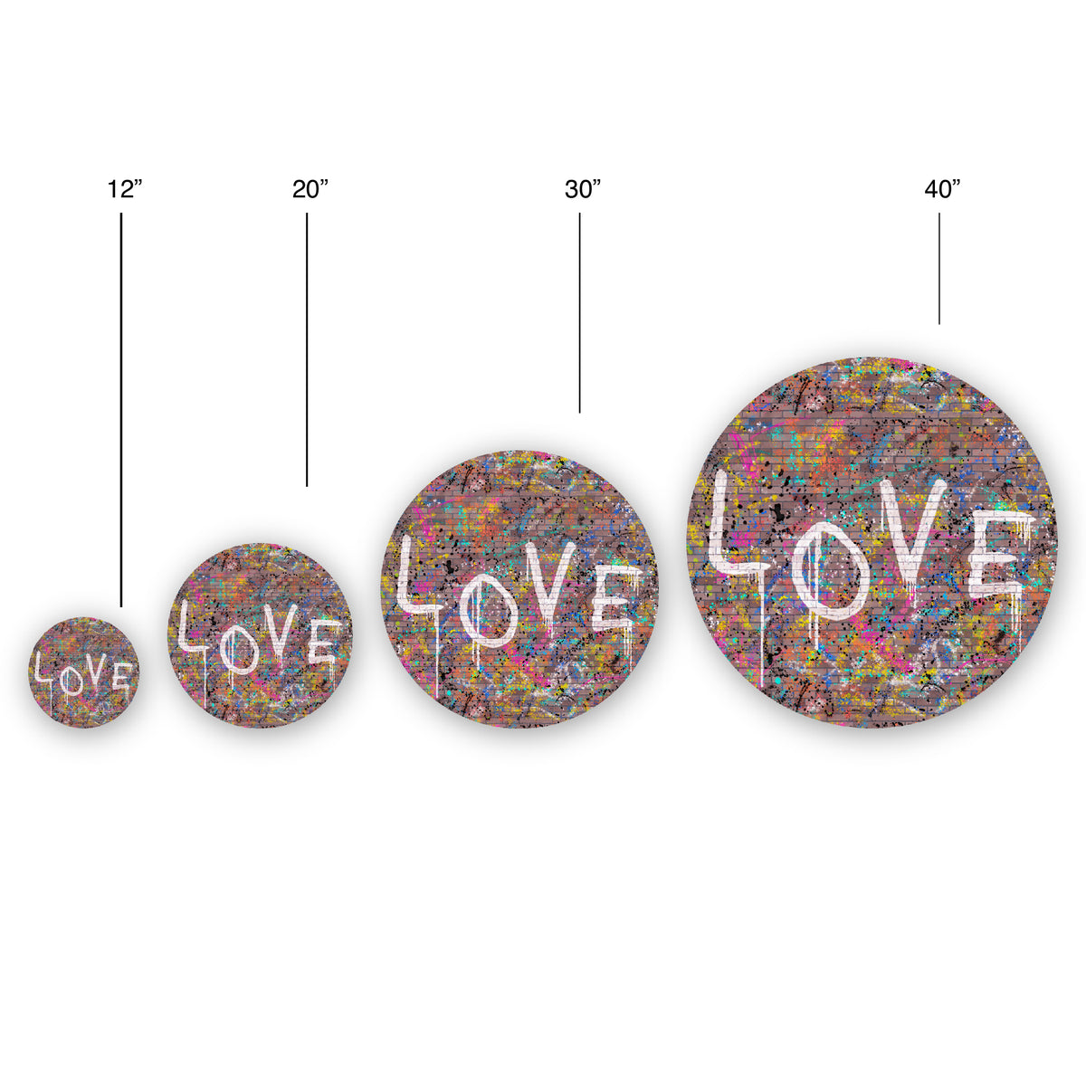 Love Circle  - Acrylic Wall Art Print