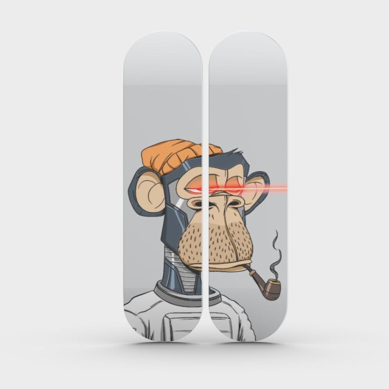 Wall Art of Not So Boring Chimp Skateboard Design in Acrylic Glass - Pop Art