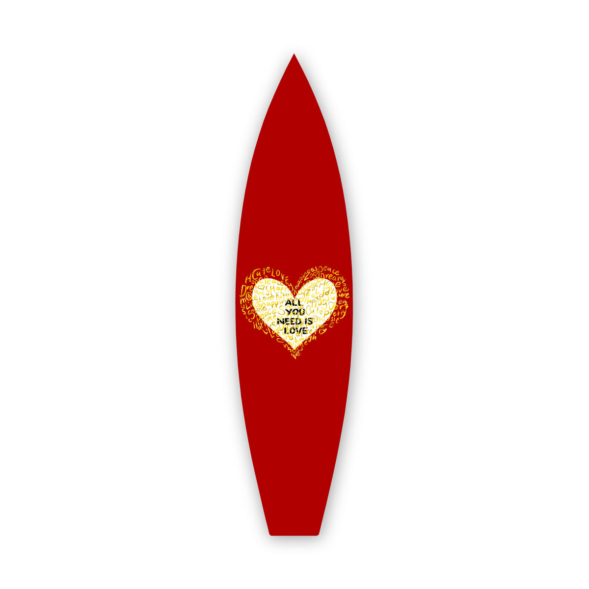 All You Need Is Love - Surfboard Art