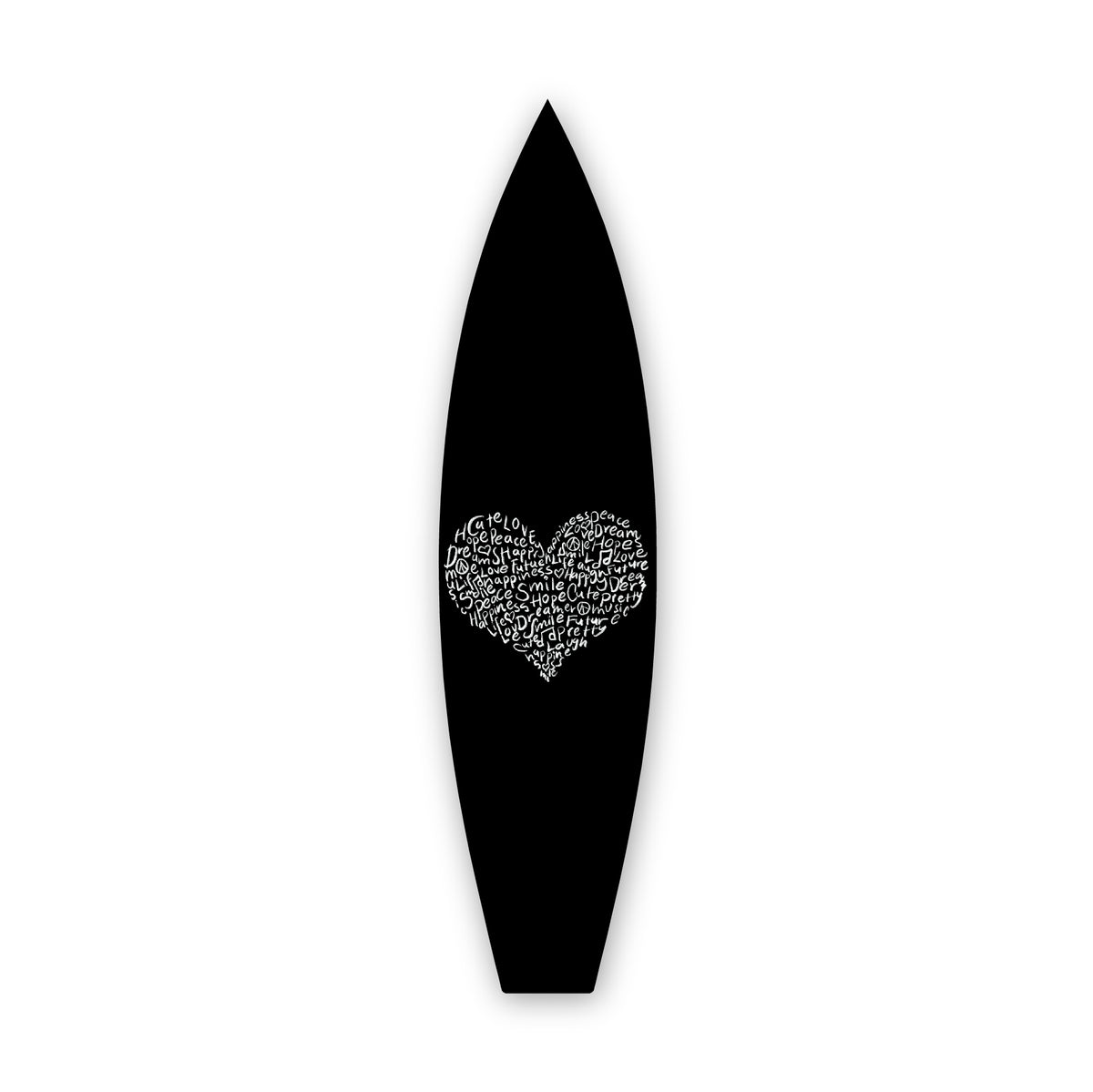 Love Words Individual - Surfboard Art