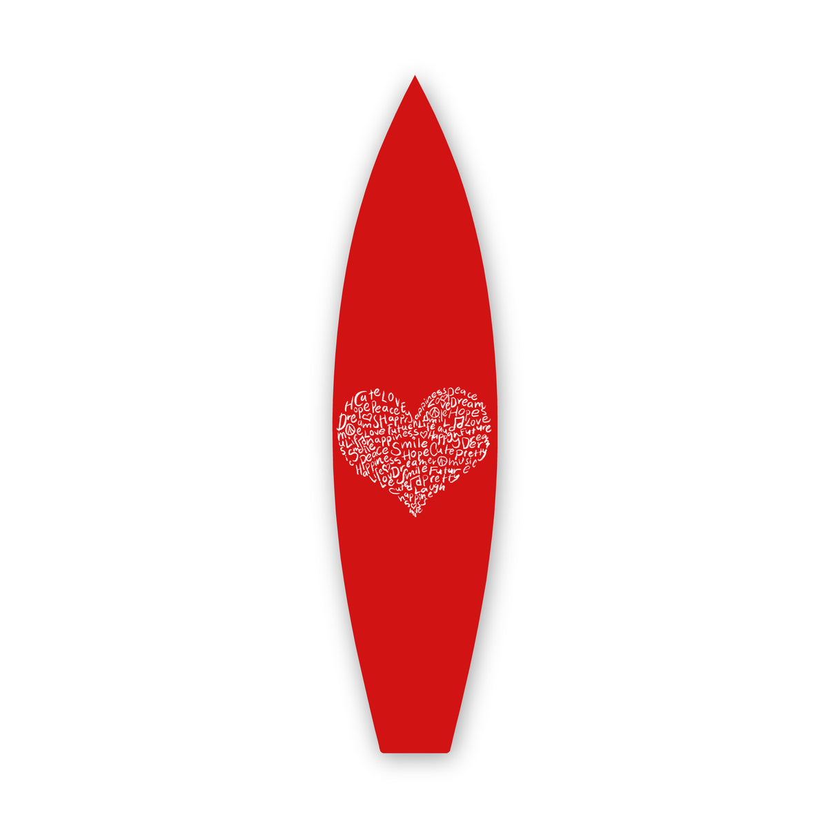 Love Words Individual - Surfboard Art