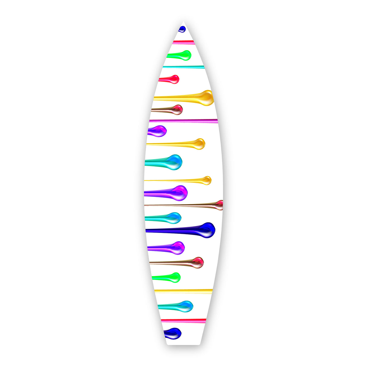 Metallic Drip - Surfboard Art