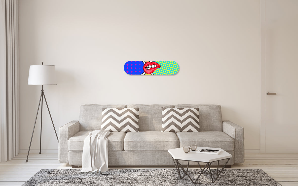 Wall Art of Modern Reality Skateboard Design in Acrylic Glass - Modern Reality