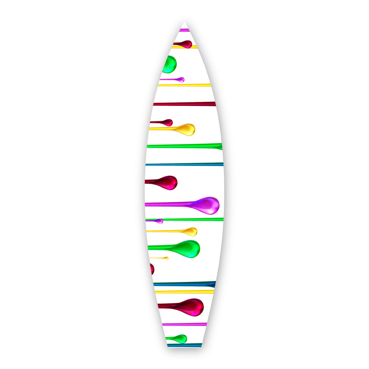 Multi Drip - Surfboard Art