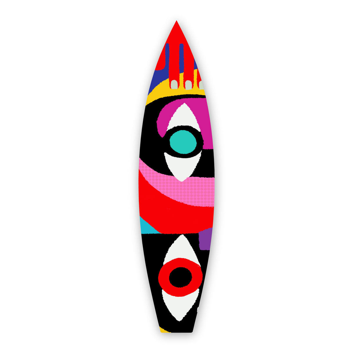 Pinky Eyes - Surfboard Art