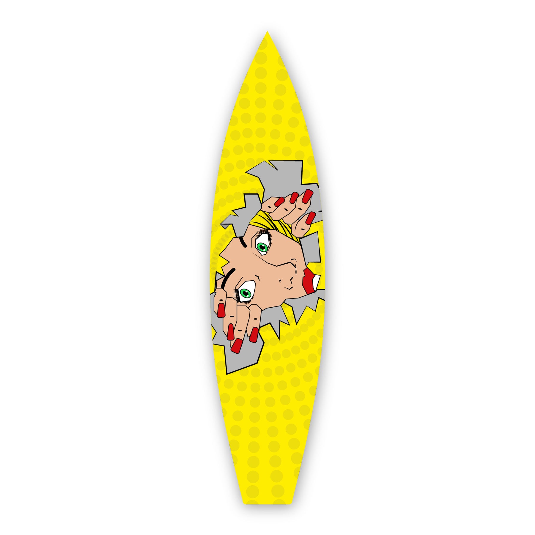 Pee-kah-boo - Surfboard Art