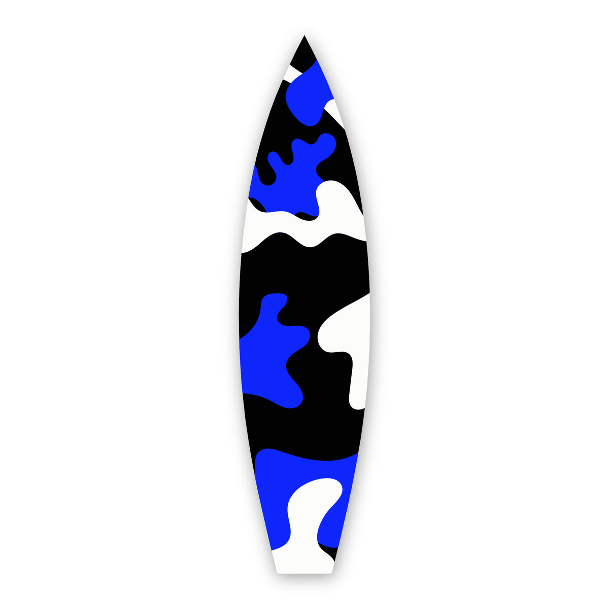 Blue Camo - Surfboard Art