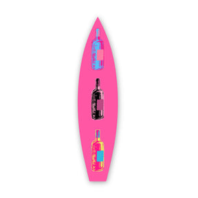 Retro Bottles - Surfboard Art