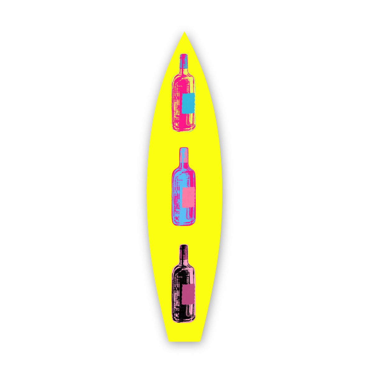 Retro Bottle - Surfboard Art