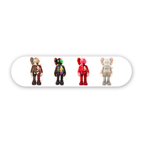 Wall Art of Kaws Inspired Skateboard Design in Acrylic Glass - Artist Vibes